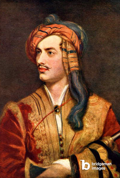 Lord Byron in albanischer Tracht