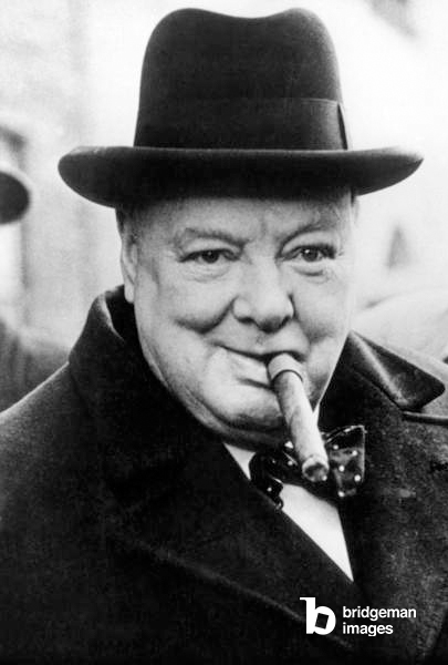 Der englische Premierminister Winston Churchill im Jahr 1950