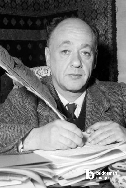 Porträt des französischen Dramatikers Eugene Ionescu aus dem Jahr 1957