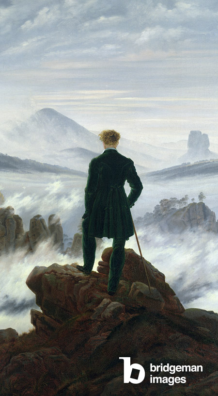 Gemälde Der Wanderer über dem Nebelmeer von Caspar David Friedrich