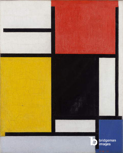 Komposition mit Rot, Gelb, Schwarz, Blau und Grau von Piet Mondrian
