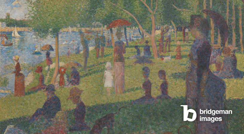 Un Dimanche apres-midi a l'ile de la Grande Jatte (huile sur toile) par Seurat 