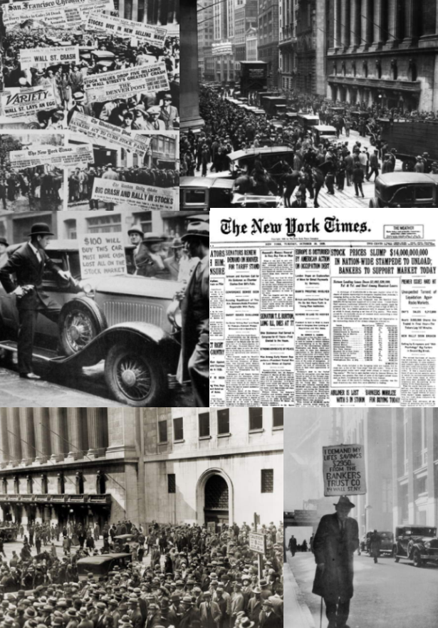 1920 Bilder und Fotografien zur US-Börsenkrise der 1920er, und dem Schwarzen Dienstag