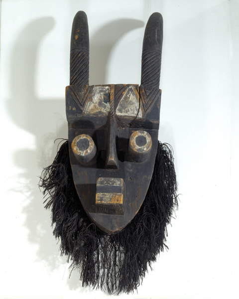 Afrikanische Kunst - Grebo-Maske von der Elfenbeinküste im Picasso-Museum, Paris, Frankreich 