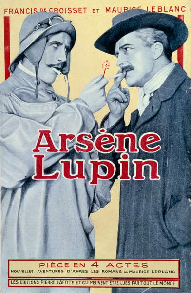 Cover des Buches "Arsene Lupin" von Francis Boisset und Maurice Leblanc, 20. Jahrhundert / Bibliotheque Nationale, Paris, Frankreich / Foto © Photo Josse / Bridgeman Images
