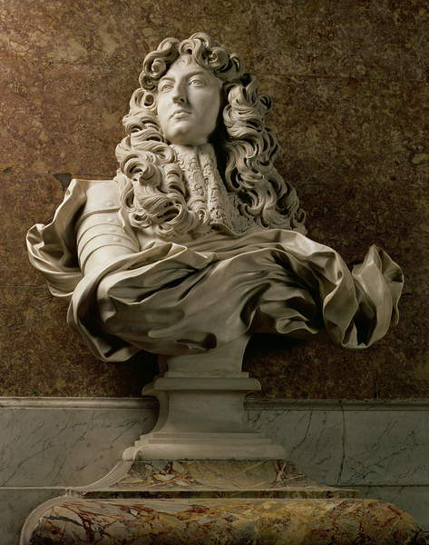 Porträtbüste von Ludwig XIV. (1638-1715), Der Sonnenkönig, 1665, (Marmor), Gian Lorenzo Bernini (1598-1680) / Chateau de Versailles, Frankreich / © Peter Willi / Bridgeman Images