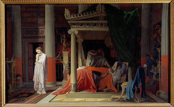 Antiochos und Stratonike von Jean Auguste Dominique Ingres, Musée Condé, Chantilly, Frankreich