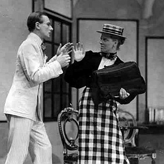 STC135722 Scene from the Importance of Being Earnest, by Oscar Wilde (1854-1900) at the Lyric Hammersmith, on 7 July 1930 (b/w photo) by English Photographer, (20th century)