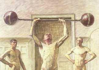 Pushing Weights with Two Arms, Number 3, 1914, Eugene Jansson (1862-1915) / Private Collection / Photo © Peter Nahum at The Leicester Galleries, London