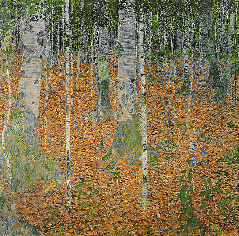 The Birch Wood, 1903, Gustav Klimt (1862-1918) / Private Collection / Bridgeman Images