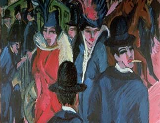 Berlin Street Scene, 1913 by Ernst Ludwig Kirchner (1880-1938) / Neue Galerie, New York, USA