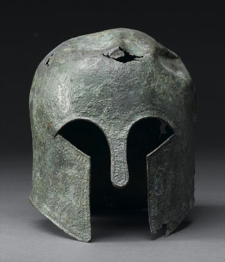 Corinthian Helmet, 650-500 BC (copper alloy), Greek (7th-5th century BC) 