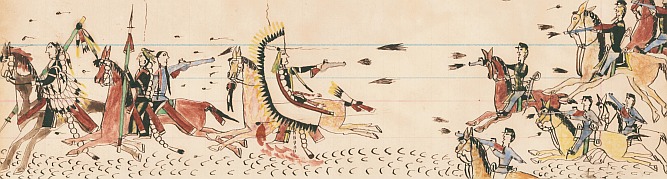 ALM 869711 Under Cloud and Howling Wolf fight with Gen. Sully in 1868 