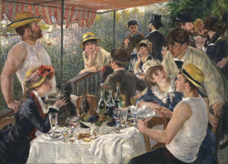 Luncheon of the Boating Party, 1880-81, Pierre Auguste Renoir, The Phillips Collection, Washington, D.C. / Bridgeman Images 