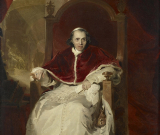 (detail) Pope Pius VII, 1819 by Sir Thomas Lawrence/ The Royal Collection © Her Majesty Queen Elizabeth II