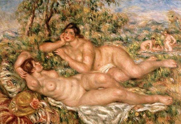 The Bathers, c.1918-19 (oil on canvas), Pierre Auguste Renoir (1841-1919) / Musee d'Orsay, Paris, France / Bridgeman Images