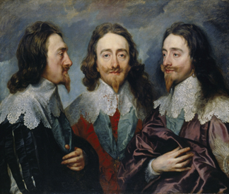 Charles I in three positions, 1635 (oil on canvas) by Sir Anthony van Dyck/ The Royal Collection © Her Majesty Queen Elizabeth II