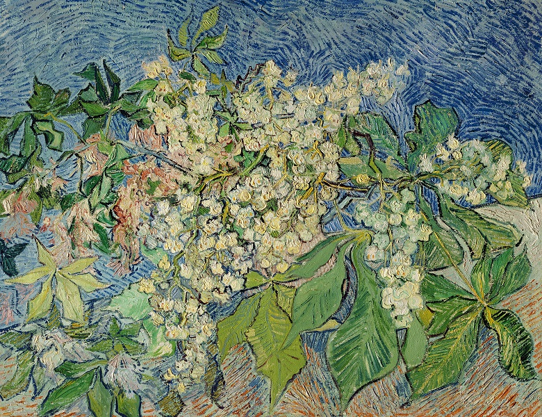 Blossoming Chesnut Branches, 1890 (oil on canvas) by Vincent van Gogh/ Buhrle Collection, Zurich, Switzerland