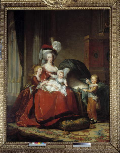 Porträt von Marie-Antoinette, Königin von Frankreich, und ihren Kindern, 1787 (Öl auf Leinwand), Elisabeth Vigée-Lebrun / Museum und Nationalgut von Versailles und Trianon © Photo Josse / Bridgeman Images