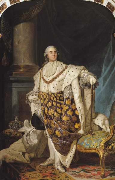 Ludwig XVI. (1754-93) im Krönungsgewand, nach 1774 (Öl auf Leinwand) Joseph Siffred Duplessis (1725-1802)
