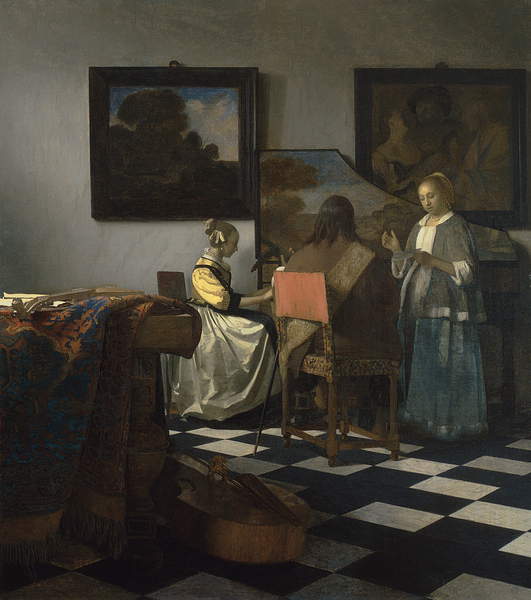 The Concert, c.1658-60 (oil on canvas), Vermeer, Jan (Johannes) (1632-75) / Isabella Stewart Gardner Museum, Boston, MA, USA / Bridgeman Images